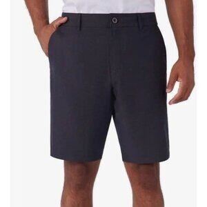 Hang Ten Men's Hybrid Walkshorts 36 Black Regular Fit 4-Way Stretch  N0479
